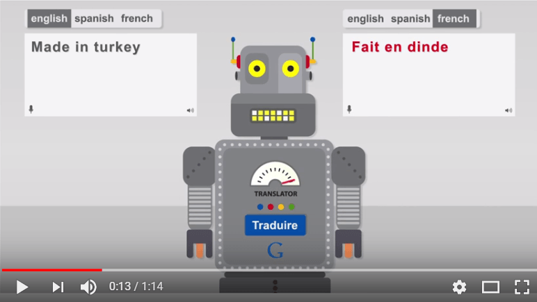 Dangers de la traduction automatique